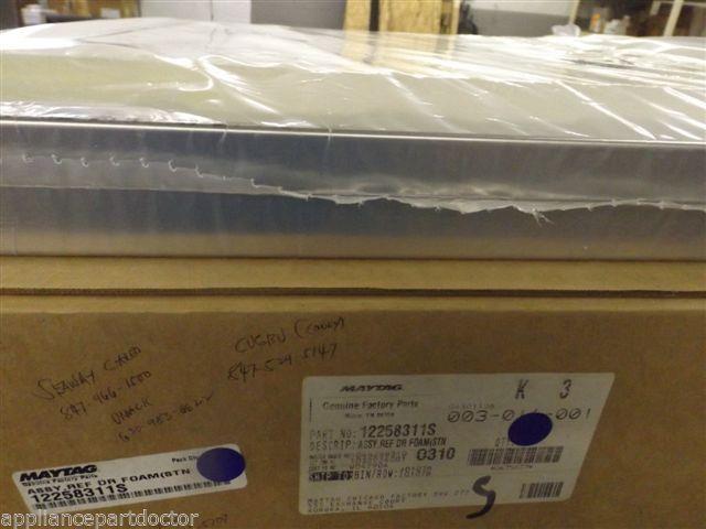 Matag Amana Refrigerator 12258311S Assy,ref Dr Foam(stn Stl) Btm NEW IN BOX Matag Amana Refrigerator 12258311S Assy,ref Dr Foam(stn Stl) Btm NEW IN BOX